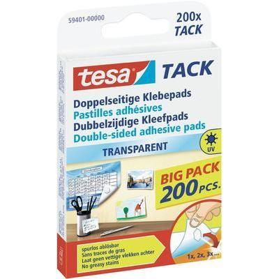 PASTILLES DOUBLE-FACE TESA® TACK TESA 59401 TRANSPARENT 1 L'ENS.