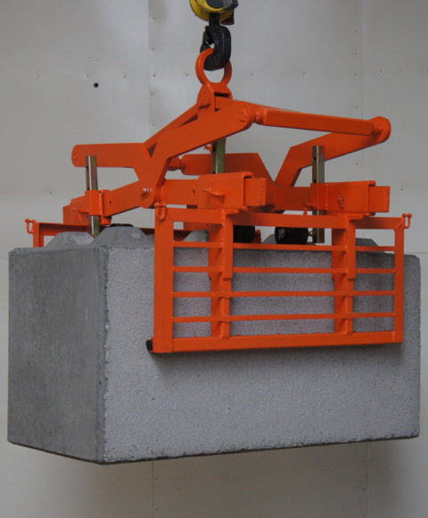 Pmf5 - pince de levage mécanique automatique - capacité 3000 kg - ouverture 400 à 1000 mm - réglage hauteur 4 supports_0