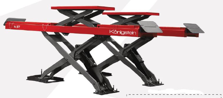 Pont élévateur à ciseaux  avec élévateur auxiliaire intégré dans les plates-formes - kn3645dteco et kn3655dteco_0