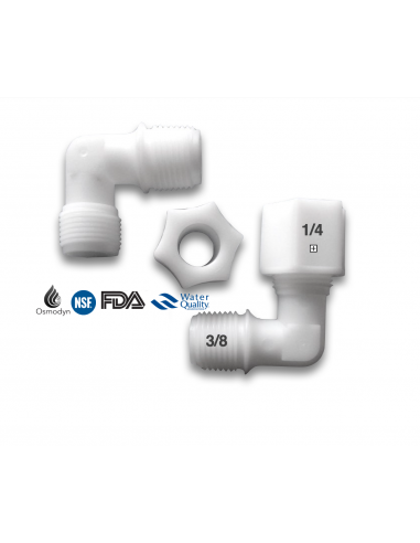 Raccord coudé JACO - vissage 3/8