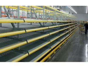 Rayonnage dynamique pour cartons et bacs – réglable, compatible avec différents types de rayonnages et palettes dynamiques_0