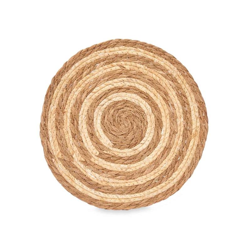 San Ignacio KINVARA - Dessous-de-Plat en Sparte 35x35cm Bicolore - marron SANR334_0
