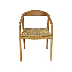 SIT Möbel Fauteuil | Teck tressé en rotin | naturel | L 55 x P 58 x H 75 cm - beige multi-matériau 02464-01_0