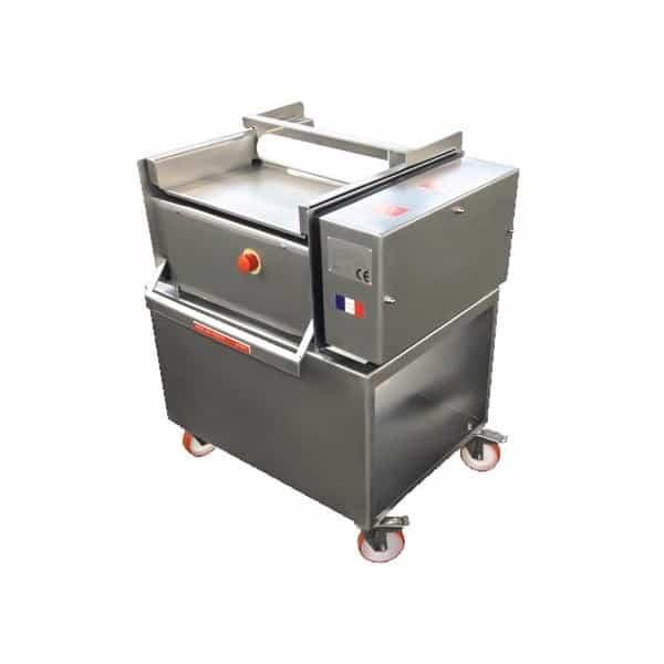 Éplucheuse decouenneuse, viande, système à rouleau nettoyeur_0
