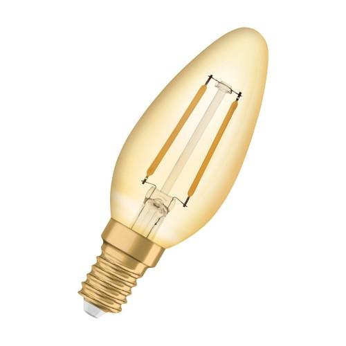 AMPOULE LED E27 4W 2400K NON GRADABLE VINTAGE 1906 FLAMME 1 DORÉ LEDVANCE