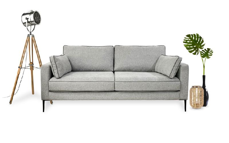 Canapé 3 places Peter 180 cm - Home Spirit - Style contemporain avec pieds hauts_0