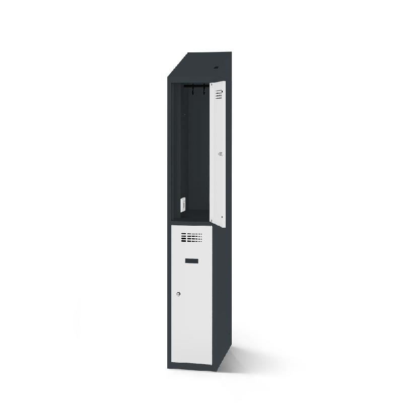 Casiers vestiaires avec fonction de charge - 30 cm de large - 2 portes_0