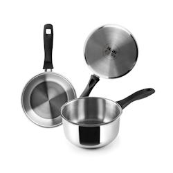 Casserole   induction 20 cm -  Argent Rond Inox Ibili - inox 8411922438703_0
