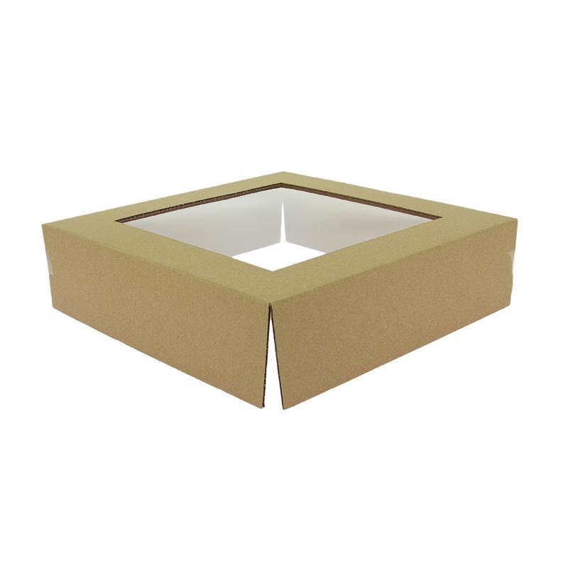 Cloche carton avec fenetre pour plateau 27x27 -_0