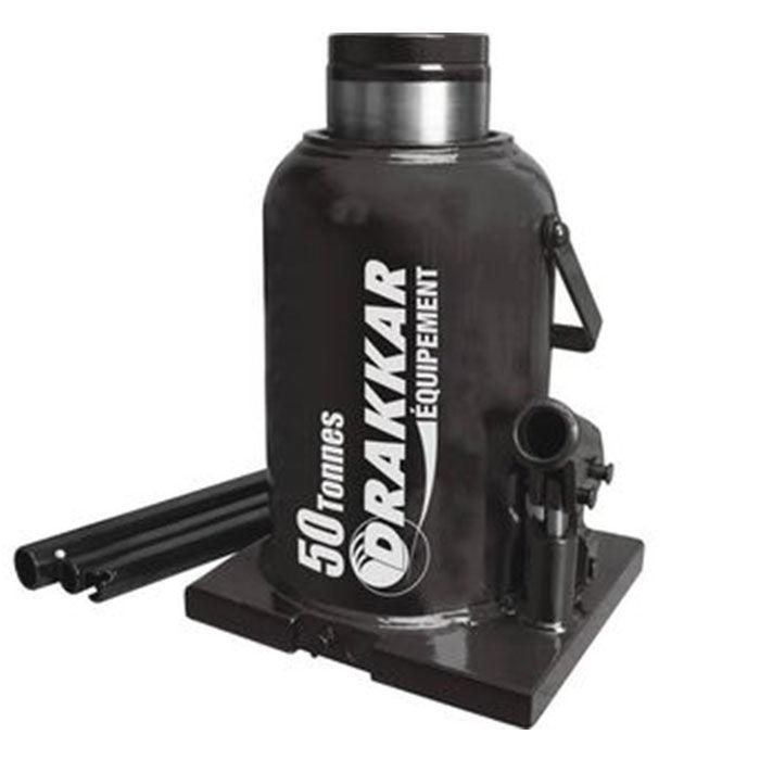 Cric bouteille hydraulique 50 tonnes - DRAKKAR avec valve de sécurité - 11575879_0