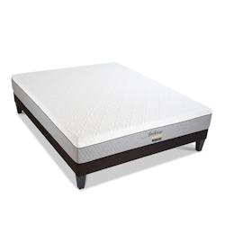 Ensemble   Matelas Mémoire de forme + Sommier Bois 180x200 cm AMBOISE BELLECOUR - blanc Mousse à mémoire de forme 4VP.AM.K15.1820_0