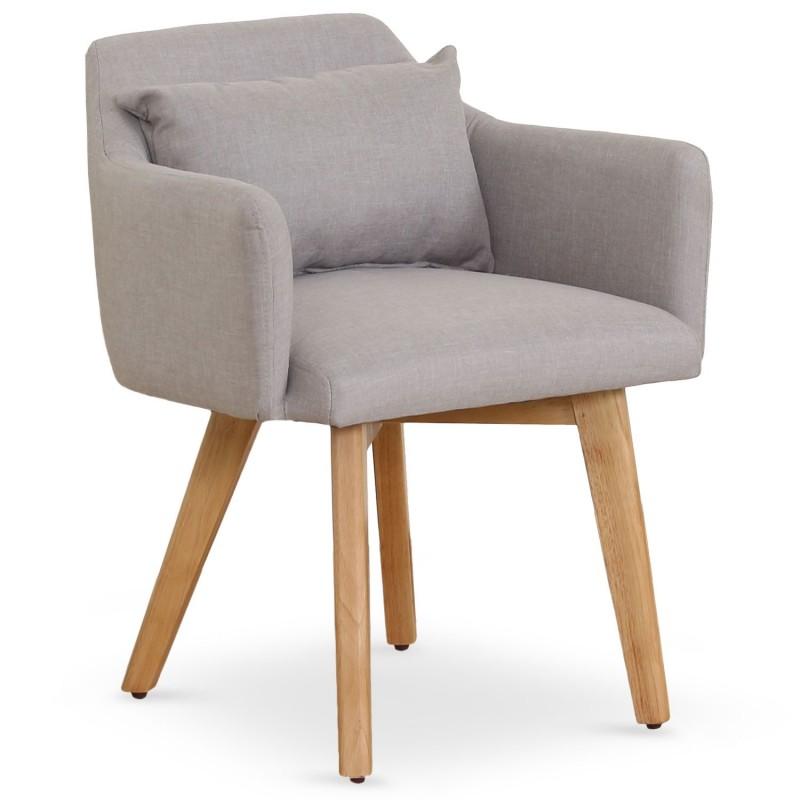 FAUTEUIL SCANDINAVE ALAN 70CM BEIGE - PARIS PRIX_0