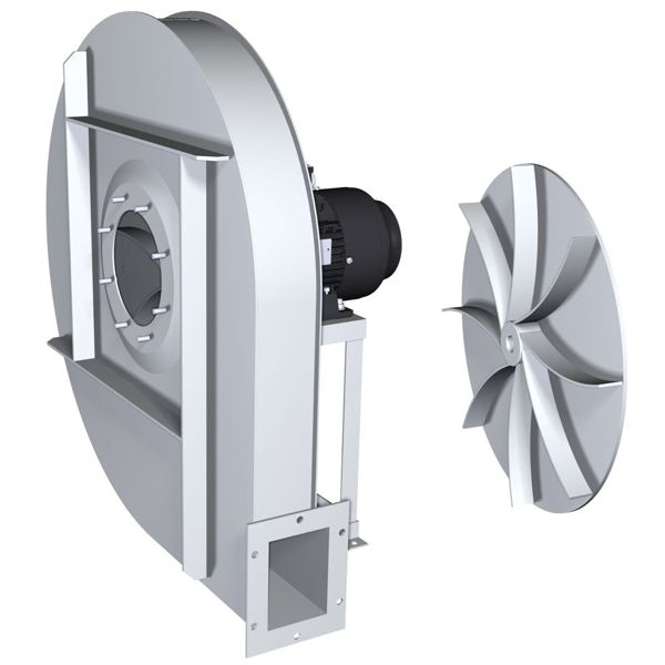 Ventilateur à air chaud à gaz de 23 kW avec ventilateur centrifuge