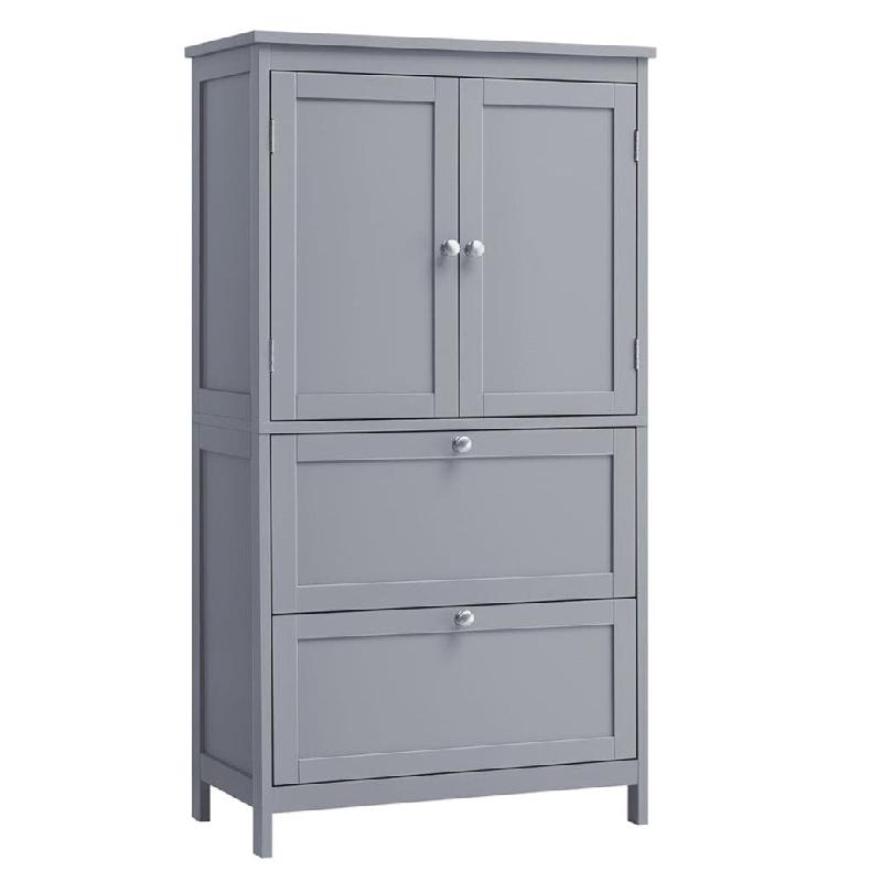 Helloshop26 - Armoire de salle de bain placard de cuisine meuble de rangement avec 2 tiroirs et 2 portes étagères réglables 30 x 60 12_0004022 - 30_0