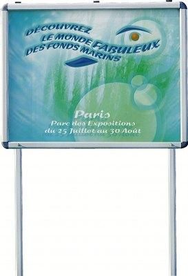 VITRINE D'AFFICHAGE GRANDES DIMENSIONS 32XA4 - 133 X 180 CM