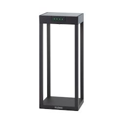 Lumisky Borne solaire LED blanc chaud RADIA MINI aluminium éclairage puissant H35cm - noir 3666162009922_0