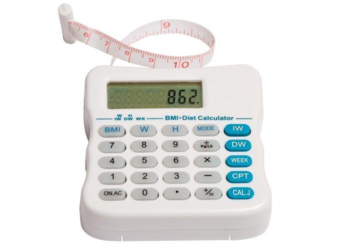 Mètre BMI avec calculatrice - Indice de masse corporelle (IMC) - Bande flexible 150 cm_0