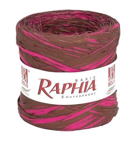 RAPHIA CYCLAMEN CHOCOLAT 200 M X 1.3 CM