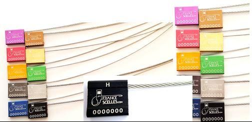 Scellé câble KABLO50 H - Personnalisation petite quantité - Aluminium et Acier galvanisé - Diamètre 5mm - Normes ISO PAS 17712 Grade H_1