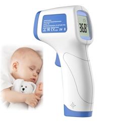 Thermomètre frontal infrarouge sans contact pour bébé enfants adultes Bleu YONIS - 3615614644808_0