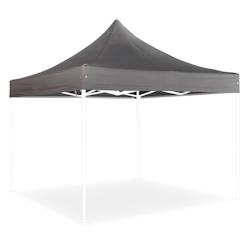 Oviala Business Toit pour tente pliante 3x3 m gris anthracite - gris polyester 101647_0