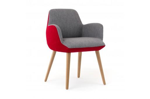 Chaise de restaurant Mood 101 PB 11 - Structure en bois - Avec accoudoirs_0
