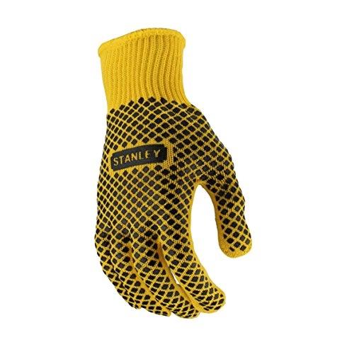 STANLEY RSY550L - Gants de protection antidérapants motif diamant, réversibles et résistants - Taille L_0