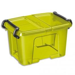 CEP BOITE DE RANGEMENT PLASTIQUE AVEC COUVERCLE CAPACITÉ 6 LITRES COLORI BAMBOU