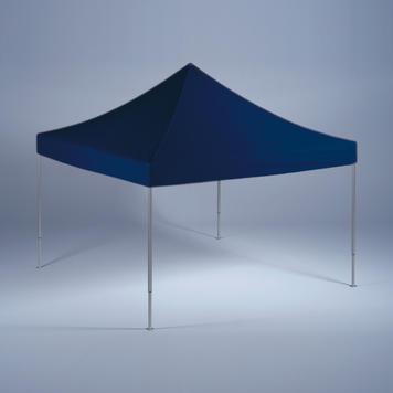 Chapiteau 4m x 4m - Bleu roi PMS 294 C - Structure aluminium anodisé avec toit imperméable en polyester_0