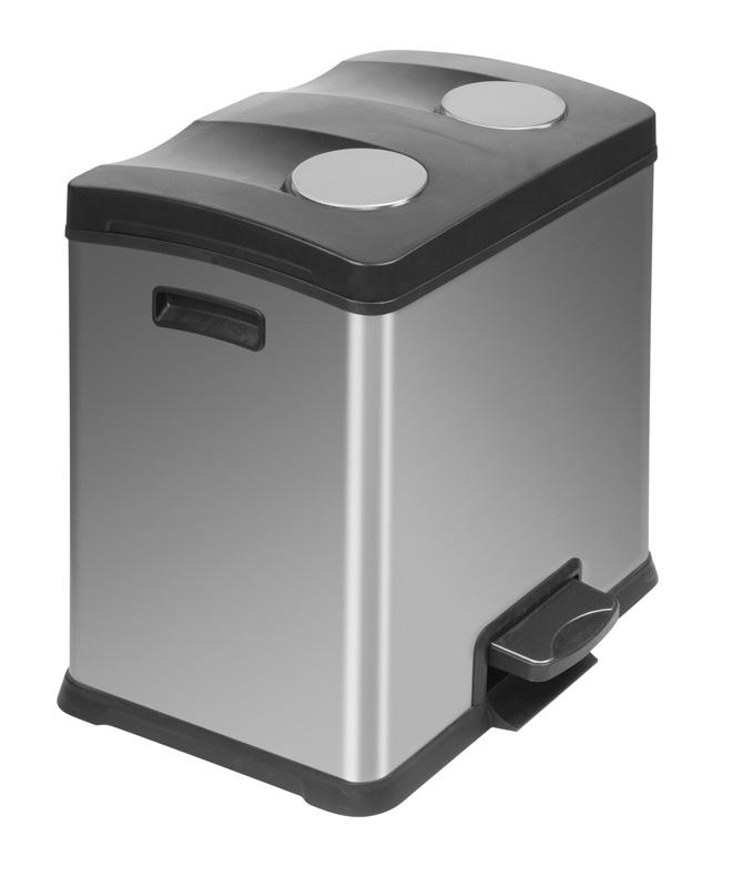 CORBEILLE / POUBELLE DE CUISINE À  TRI SÉLECTIF 2X12 LITRES_0