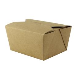 FIRSTPACK FHC - 500Pcs - Mini boîte repas carton kraft - 120x97x38mm 410ml - marron en carton 210BIOKMINI_0