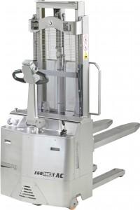 Gerbeur électrique inox EGO 11AC - Samag - Capacité 1100 kg - Levée de 1700 mm à 3500 mm_0