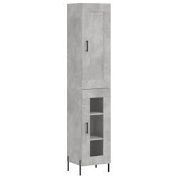 Helloshop26 - Buffet bahut commode armoire meuble de rangement organisateur cuisine salle de séjour salon haut 34,5 x 34 x 180 cm 02_0034339 - 300021_0