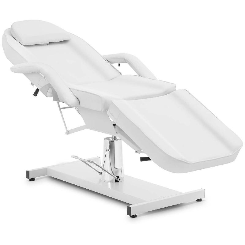 Physa - Physa Fauteuil De Massage Hydraulique 200 kg pivotante à 360° Blanc Réglage Dossier et Repose-Pieds Chaise cosmétique Table de - blanc 406_0