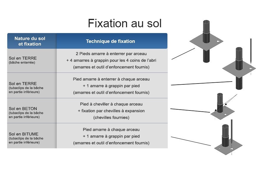 Tunnel de stockage eco / ouvert / structure en acier / couverture en pvc_0