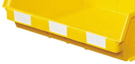 100 étiquettes adhésives pour bac à bec plastique 19 litres - carton - coloris blanc crème_0