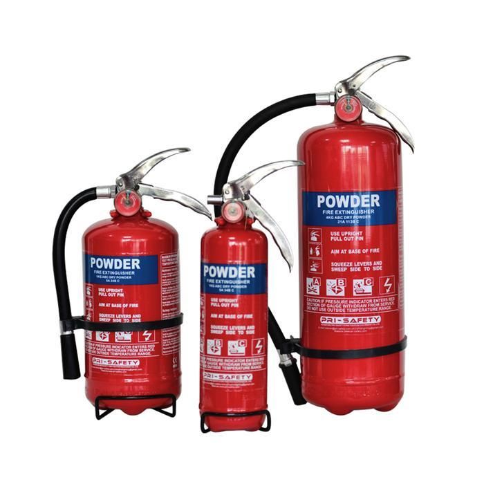 Ap-4.5 - Extincteur à poudre sèche - Pri-Safety - 4,5 kg - ABC40 - Valve américaine - Certifié CE et ISO_0