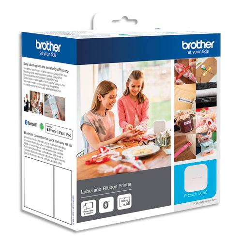 Brother etiqueteuse bureautique bluetooth le cube pt-p300bt packaging loisir créatif_0