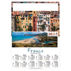 Calendrier de 12 mois poster france panoramique 2023 - marquage quadri référence: ix350904_0