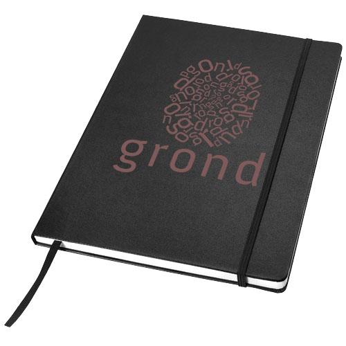 Carnet de notes Executive A4 - couverture rigide - 10626300 - design classique avec élastique et poche extensible_0