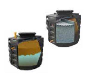 Filtre compact biofrance® roto passive - deux cuves pe rotomoulé 15 eh