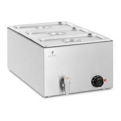 Helloshop26 - Bain-marie chauffe-plat bain-marie bain-marie professionnel 600 watts 3 x GN 1/3 robinet de vidange  14_0004219 - 3000195161538_0