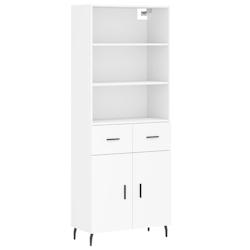 Helloshop26 - Buffet bahut commode armoire meuble de rangement organisateur cuisine salle de séjour salon haut 69,5 x 34 x 180 cm 02_0032715 - 300021_0