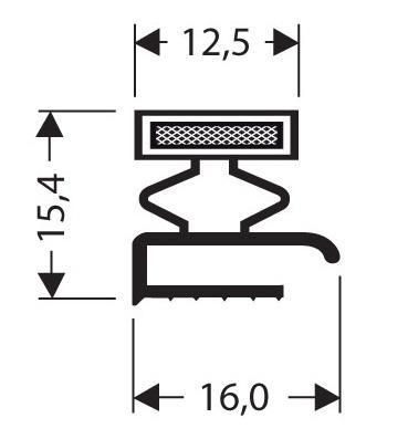 Joint pvc plat aimante pour meubles frigos jpf-103_0