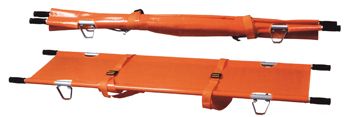 Matériel de secourisme - France Neir - Brancard pliant en 2 dans le sens de la largeur - 206 x 51,5 x 13 cm - Charge maximale 159 kg_0