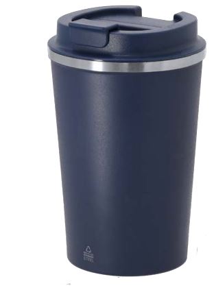 Gobelet thermique en acier inoxydable recyclé à double paroi - Thira 21745 - 350 ml avec intérieur céramique_0