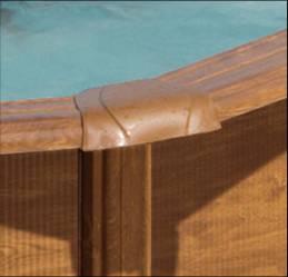 Piscine ovale acier 5,27m x 3,27m x h: 1,22m - imitation bois - filtration à sable - renforts apparents_0
