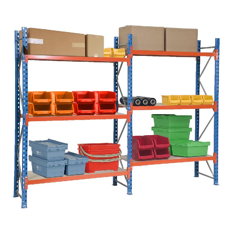 Rayonnage mi-lourd - H 2380 mm - Charge 300 à 1400 kg - Platelage bois - Modulable et professionnel_0