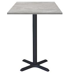 Restootab - Mange-debout 60x60cm - modèle Dina béton naturel - gris TB-DINFF-6060S-BET.NAT_0