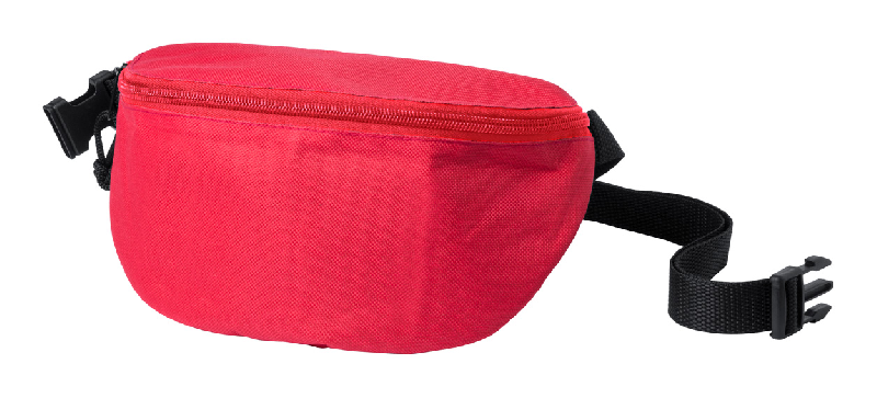 Sac banane zippé - Polyester 600D - Couleur rouge - Poids 88 gr_0